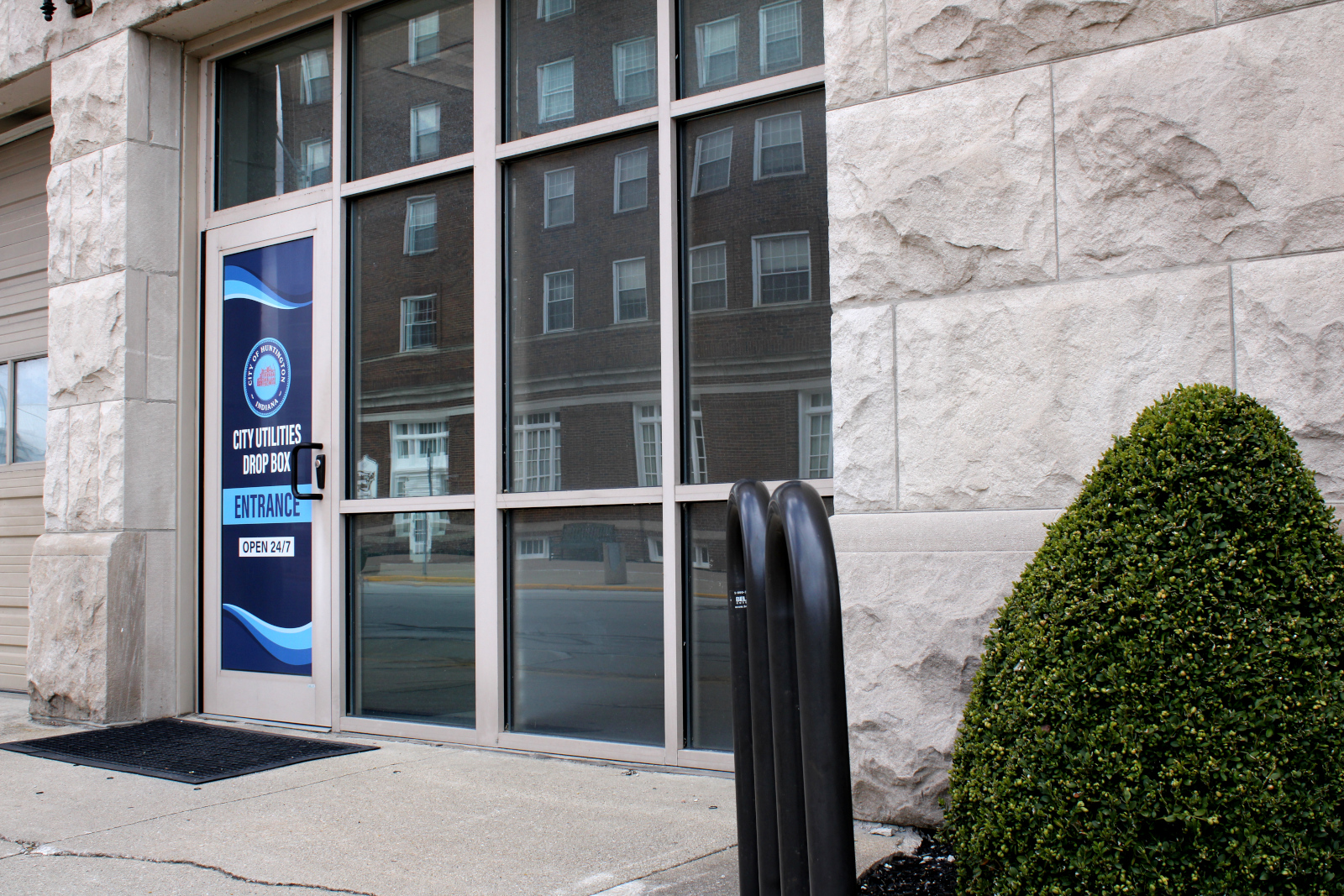 Photo showing Cherry Street entrance to Water Billing Office