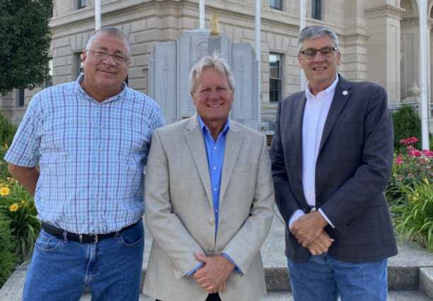Commissioners Terry Stoffel, Rob Miller and Tom Wall