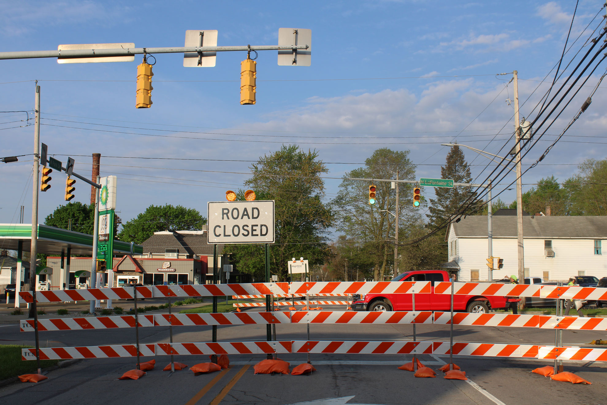 Lafontaine & W Park Drive Closure