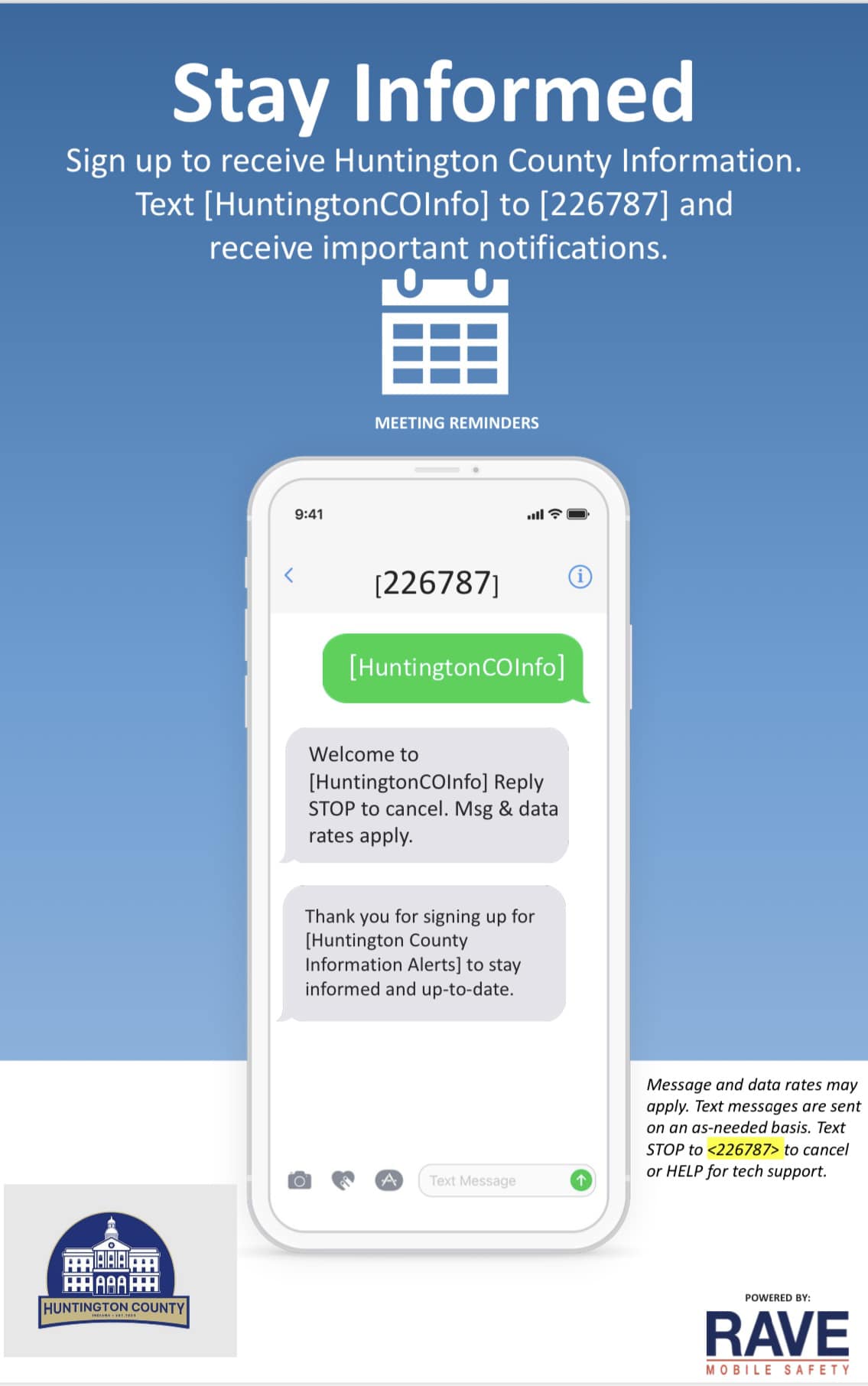 County Informational Text Alerts