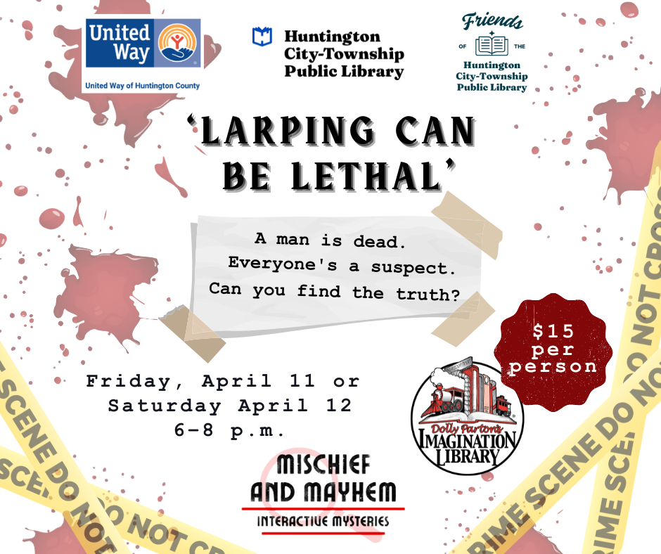 Flyer for Interactive Mystery Event